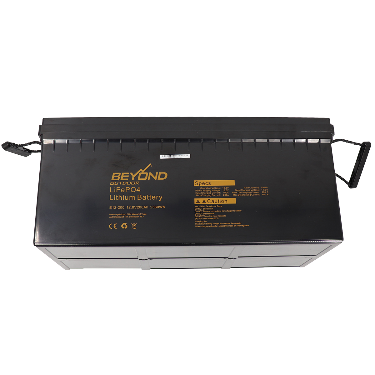 12V 200AH Lithium Battery LifePO4 Deep Cycle w/ Built-In BMS RV Camping ...