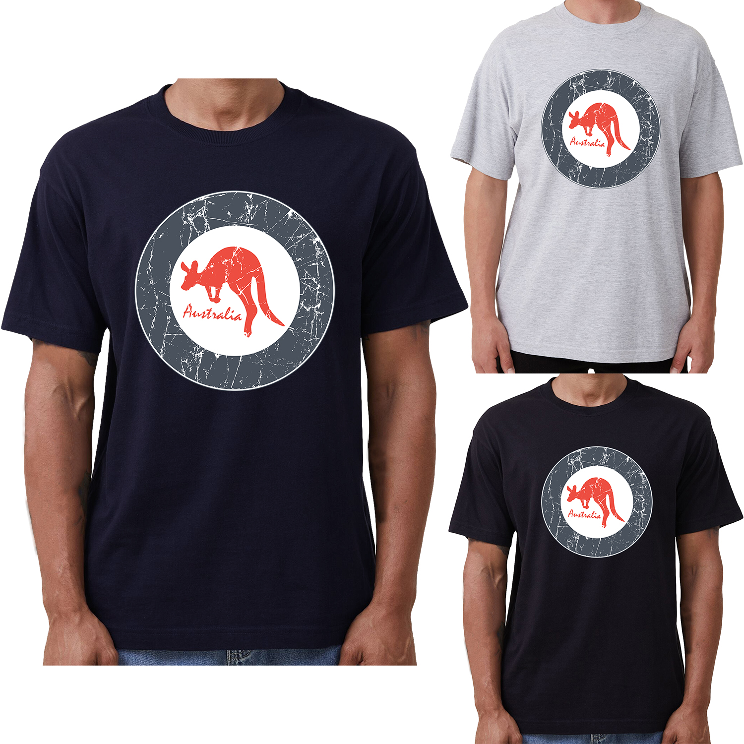 100% Cotton Mens Adult Unisex Australia Kangaroo T Shirt Tee Tops Souvenir Gift